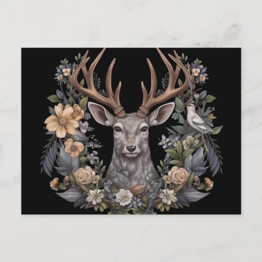 Nordic Retro Pagan Artistic Postcard Postkarte (Vorderseite)