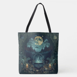 Nordic Samhain Tragetaschen - Hexen Cauldron Desig Tasche