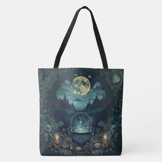 Nordic Samhain Tragetaschen - Hexen Cauldron Desig Tasche (Vorderseite)