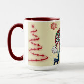 Nordic Santa Claus Weihnachtsvater Vintag rustikal Tasse (Links)