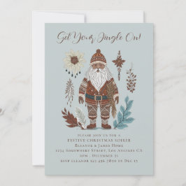 Nordic Santa Merry Weihnachten Einladung