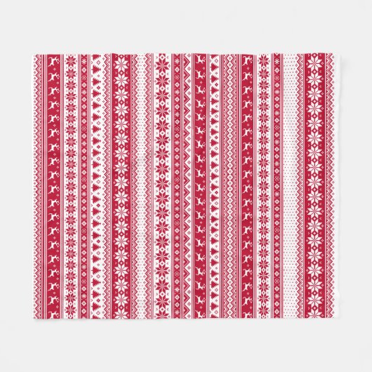 Nordic - Skandinavien - Weihnachten Fleecedecke (Vorderseite (Horizontal))