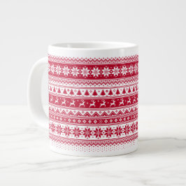Nordic - skandinavischer Weihnachtsjumbo MugV2 Jumbo-Tasse