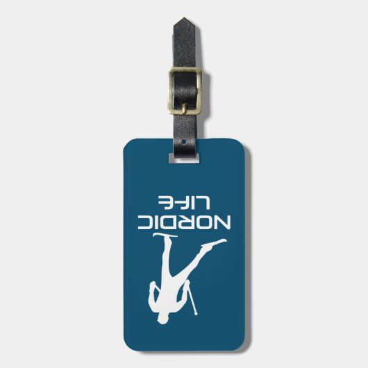 Nordic Ski Life Gepäckanhänger (Vorderseite vertikal)