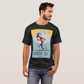 Nordic Ski Poster T-Shirt (Vorne ganz)