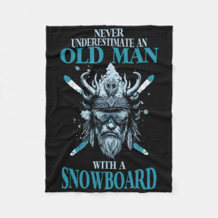 Nordic Snowboarder Snow Fan Snowboarden Ski Berg Fleecedecke