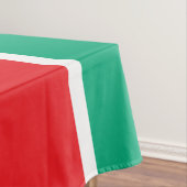 Nordic Snowflake Bright Red Green Streifen Tischdecke (Beispiel)