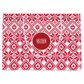 Nordic Snowflake Pattern Individuelle Name Weihnac Große Geschenktüte (Vorderseite)