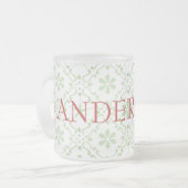 Nordic Snowflake Pattern Mattierter Individuelle N Mattglastasse (Vorderseite Links)