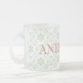 Nordic Snowflake Pattern Mattierter Individuelle N Mattglastasse (Links)