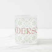 Nordic Snowflake Pattern Mattierter Individuelle N Mattglastasse (Mittel)