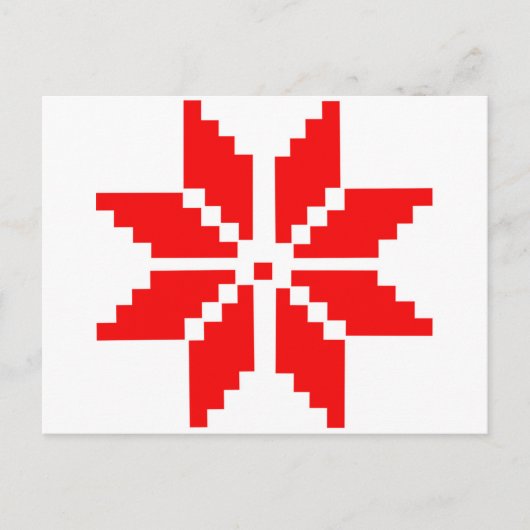 Nordic Snowflake Postkarte (Vorderseite)
