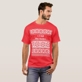 Nordic Snowflake Rentier Ugly Christmas Sweater T-Shirt (Vorne ganz)