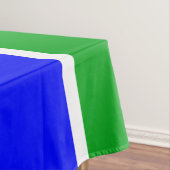 Nordic Snowflake Royal Blue Kelly Green Streifen Tischdecke (Beispiel)