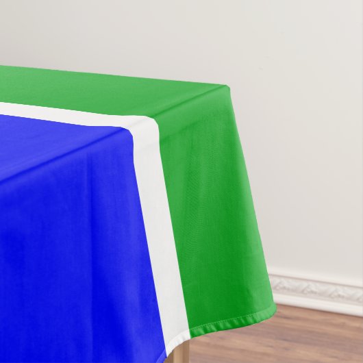 Nordic Snowflake Royal Blue Kelly Green Streifen Tischdecke (Beispiel)