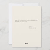 Nordic Snowy House und Red Car Weihnachten (Rückseite)