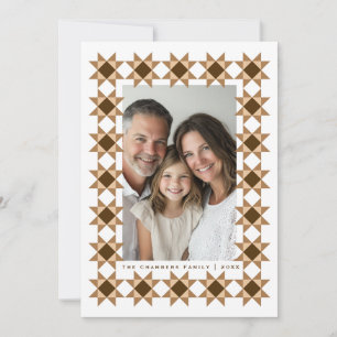 Nordic Star Frame Creme Feiertagskarte