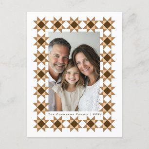 Nordic Star Frame Creme Feiertagspostkarte