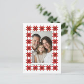 Nordic Star Frame Feiertagspostkarte (Stehend Vorderseite)
