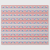 Nordic Style Australian Cattle Dog Christmas Geschenkpapier (Flach)