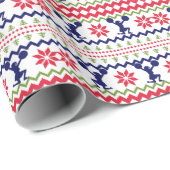 Nordic Style Cheerleader Christmas Geschenkpapier (Rolleneckpunkt)