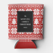 Nordic Style Christmas Sweater Party Dosenkühler (Vorderseite)