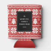 Nordic Style Christmas Sweater Party Dosenkühler (Rückseite)