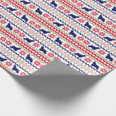 Nordic Style Cocker Spaniel Christmas Geschenkpapier (Ecke)