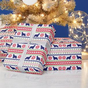 Nordic Style Cocker Spaniel Weihnachten Geschenkpapier
