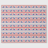 Nordic Style Cocker Spaniel Weihnachten Geschenkpapier (Flach)