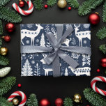 Nordic Style Deer Blue Christmas Geschenkpapier<br><div class="desc">Introducing our Nordic Style Deer Blue Christmas Wrapping Paper, a perfect blend of elegance and tradition. This exquisite wrapping paper captures the essence of a Scandinavian winter, featuring timeless designs and a touch of modern charm. Elevate your gift-giving experience with this captivating wrapping paper that embodies the magic of the...</div>