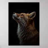 Nordic Style Fox Silhouette Poster (Vorne)