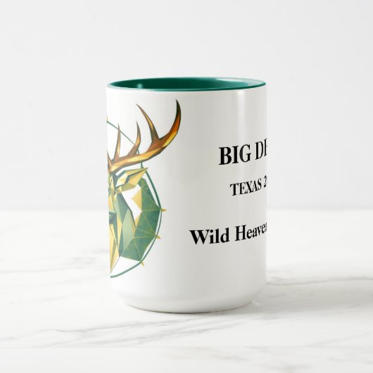 Nordic Style Geometric Deer Personalized Tasse (Zentrum)