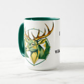Nordic Style Geometric Deer Personalized Tasse (Vorderseite Links)