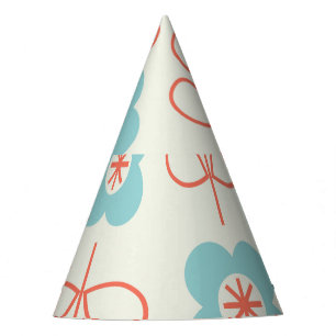 Nordic Style Geometric Floral Vintag. Partyhütchen