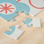 Nordic Style Geometric Floral Vintag. Puzzle (Seite)