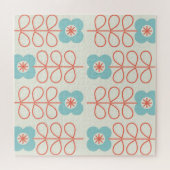 Nordic Style Geometric Floral Vintag. Puzzle (Horizontal)