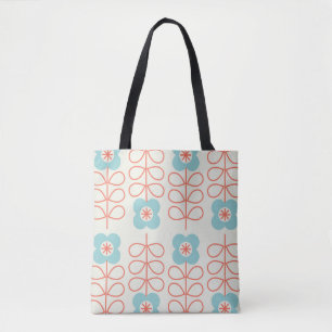 Nordic Style Geometric Floral Vintag. Tasche