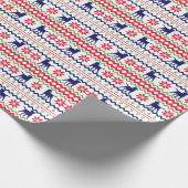 Nordic Style Labrador Retriever Dog Christmas Geschenkpapier (Ecke)