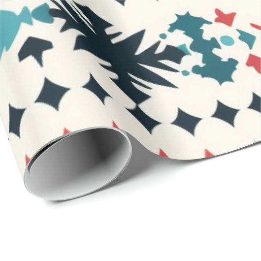 Nordic Sweater Pattern Geschenkpapier (Rolleneckpunkt)