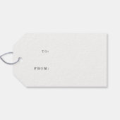 Nordic Sweater Pattern Marine und White Holiday Geschenkanhänger (Rückseite Horizontal)