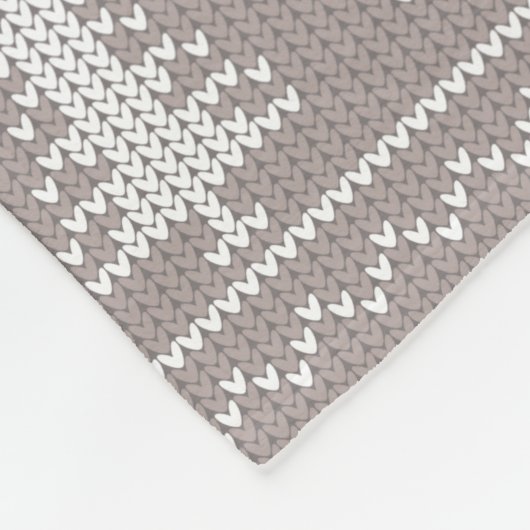 Nordic Sweater Pattern | Monogramm Weihnachten Fleecedecke (Ecke)