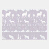 Nordic Sweater Winter Animals Pastellfarben Geschenkpapier Set (Vorderseite 2)