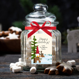 Nordic Trek Frohe Weihnachten Lebensmitteletikett