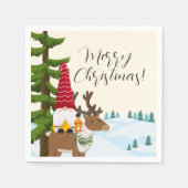 Nordic Trek Frohe Weihnachten Serviette (Vorderseite)