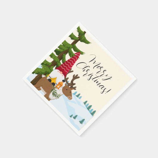 Nordic Trek Frohe Weihnachten Serviette (Ecke)