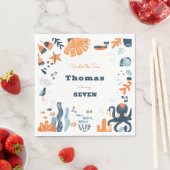 Nordic Under Sea Creatures Kindergeburtstag Serviette (Beispiel)