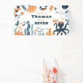 Nordic Under Sea Kindergeburtstag Banner (InSitu)