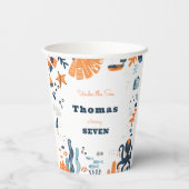 Nordic Under Sea Kindergeburtstag Pappbecher (Rückseite)