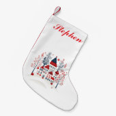 Nordic Village mit persönlicher Touch Kleiner Weihnachtsstrumpf (Vorderansicht (hängend))